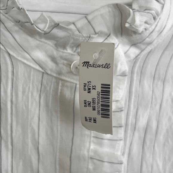 NWT Madewell Ruffle Button-Up Top (XS) - Picture 11 of 11